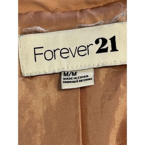 Forever 21 Light Pink Trench Coat Size Medium - Picture 4 of 11